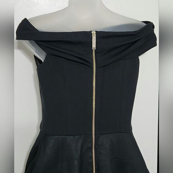 TED BAKER ADZE BARDOT METALLIC SKATER DRESSS size 1 USA XS - Picture 8 of 15